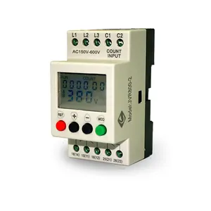 Retardante de proteção da voltagem genri JVR800-2, relés multifuncionais de monitoramento da fase do relé