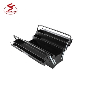 New Products Accept customized LOGO Cantilever Metal Mechanic Tool Box Set With Trays