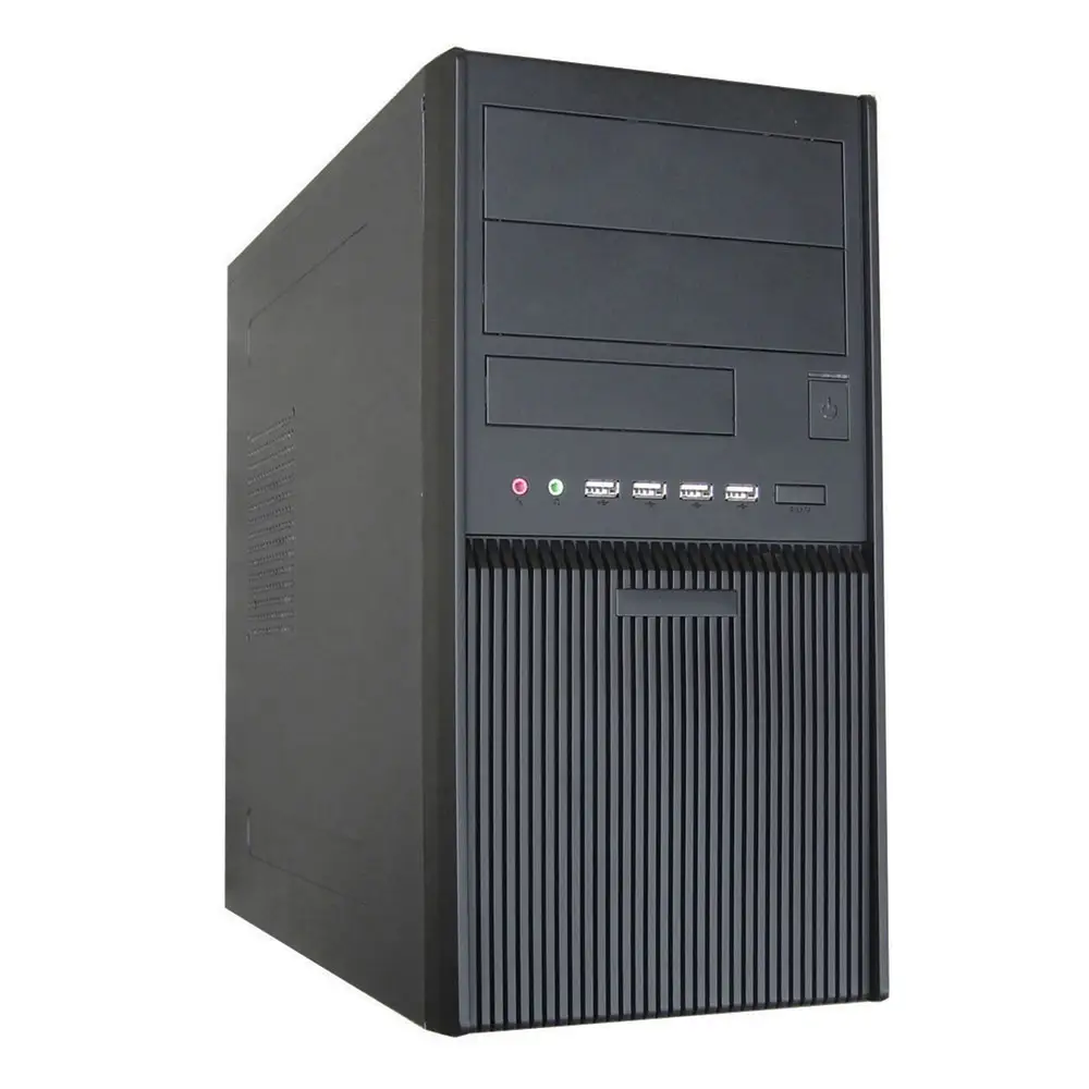 新しい最新のホット販売無料サンプルマイクロCPUPCデスクトップコンピューターシャーシケースアラームスピーカー付きエアダクトスクリューレス