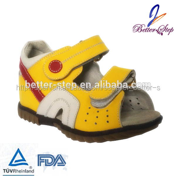Source dedo del pie abierto de cuero ligero de ortopedia para niños  sandalias on m.alibaba.com