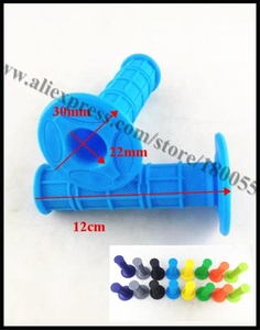 Poignée en caoutchouc souple 22mm 7/8 ''pour <span class=keywords><strong>Dirt</strong></span> Pit Bike <span class=keywords><strong>Mini</strong></span> <span class=keywords><strong>MX</strong></span> Off-Road ATV Scooter Motocross Throttle and Guidon Part - Product Image 2