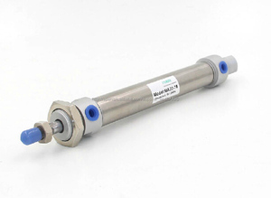 Gogo neumático mini cilindros de aleación de aluminio 16 mm diámetro 75 mm carrera aire cilindro doble efecto con vástago - Product Image 3