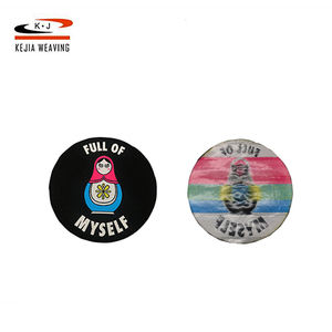 Corte ultrasónico personalizado diy diseño tejido parche ropa - Product Image 5