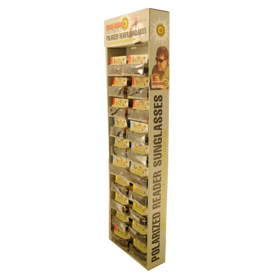 Permen Karet/Marmer Berbentuk Cokelat Titik Penjualan Karton Display Stand untuk Supermarket Promosi