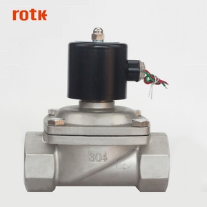 DN50 2 pouces 2W-500-50 Normalement Fermé en acier inoxydable Haute pression mini actionneur électrique à action directe Électrovanne Électrique - Product Image 3
