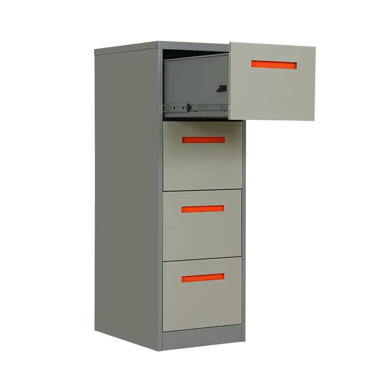 Office furniture metal file cabinet with 4 drawers