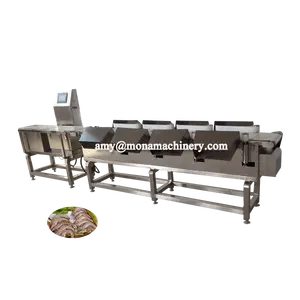 automatic weight sorting /grading machine fo chicken parts / chicken drumstick/ chicken feet