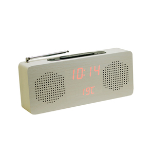 Mesita de Noche Eléctrica EMAF, Regalo Corporativo, Escritorio Retro Decorativo de Madera, Reloj <span class=keywords><strong>Despertador</strong></span> Digital LED con <span class=keywords><strong>Radio</strong></span> FM - Product Image 6