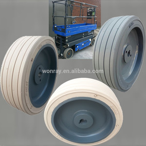 Neumáticos y Ruedas Industriales <span class=keywords><strong>de</strong></span> Goma Sólida Genie GR 20 Pequeños 57998 10x3 Estilo Antipinchazos con Materiales <span class=keywords><strong>de</strong></span> Acero - Product Image 3