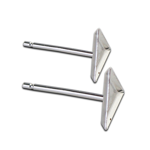 Pendientes Triangulares de Plata de Ley 925 Beadsnice ID <span class=keywords><strong>27003</strong></span> para Moda, Pendientes de 3 mm - Product Image 1