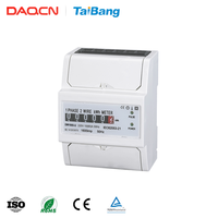 DAQCN 3 Fasa 4 Kawat 400imp/kWh Meteran Energi Digital Tiga Fasa
