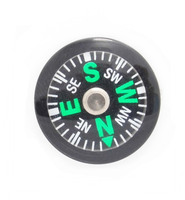 Kompas Mini Murah untuk Survival dan Orienteering, Kompas Magnetik Kecil 25mm
