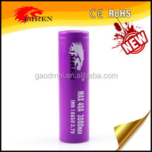 Date İMREN 18650 3000 40a batterie/IMR 18650 3000 MAH 40A 3.7 V haute qualité 18650 authentique sanyo ncr20700b - Product Image 6