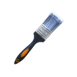 Trim Paintbrushes with Treated Rubber Polyester Filaments Iron Ferrule Paint Brush Set 4 Piece 1" to 4"