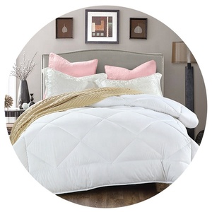 Four Season Queen Size Comforter Hotel <strong>Winter</strong> <strong>Quilt</strong> White Grid Bed Duvet Cotton <strong>Quilt</strong> - Product Image 4