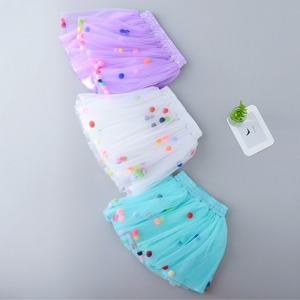 Bebé al por mayor niños niñas bolas Pom vestido de volantes bebé niña <span class=keywords><strong>Tutu</strong></span> falda - Product Image 5