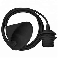 2.1M Pendant Lamp Cord Set, 2x0.75 Textile Cord