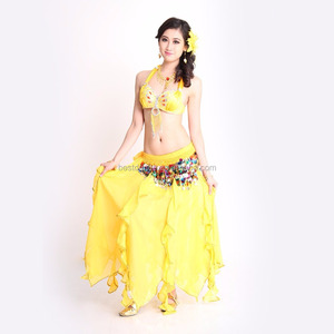 Conjunto Roupa Traje Dança do Ventre Sutiã Top Belt <span class=keywords><strong>Hip</strong></span> <span class=keywords><strong>Scarf</strong></span> Saia Set Bollywood Carnaval - Product Image 3