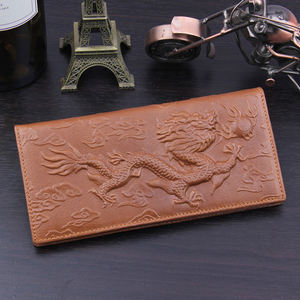 กระเป๋าสตางค์หนังแท้ลายมังกรจีนโบราณแบบยาว  พร้อมช่องใส่บัตร - Product Image 6