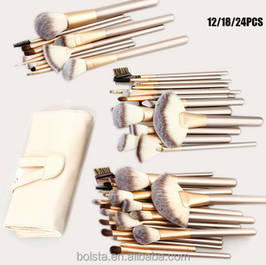 Juego de 18 <span class=keywords><strong>Brochas</strong></span> de <span class=keywords><strong>Maquillaje</strong></span> con Mango de Madera PRO Wholesale, con Pelo Natural y Sintético, para Corrector y Afeitado - Product Image 2