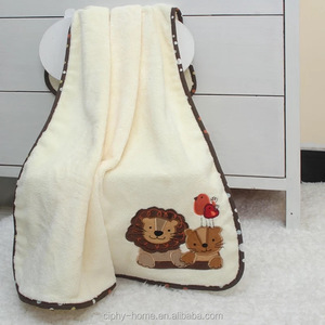 <span class=keywords><strong>Couverture</strong></span> en peluche brodée <span class=keywords><strong>personnalisée</strong></span> pour enfants, couvertures chaudes, en flanelle de corail, pour <span class=keywords><strong>bébé</strong></span> en cadeau - Product Image 3