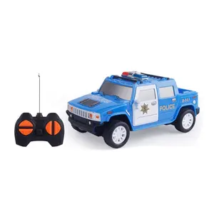 1:28 4CH plastic radio control kids car police rc toy car