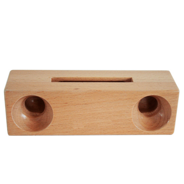 Хороший дизайн мобильного телефона аудио реальный звук древесины динамик усилитель