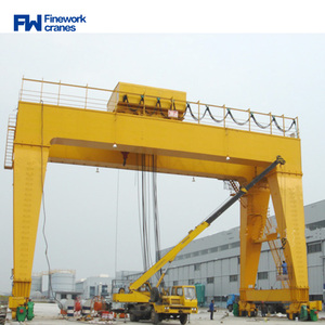 Finework-grúa pórtico de doble viga para elevación de contenedores, <span class=keywords><strong>50</strong></span> toneladas, a la venta