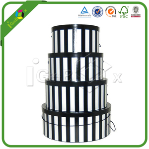 Cổ trang trí thêm lớn vòng tông cao bồi hat hộp cho may mặc vận chuyển với nắp và Matt cán - Product Image 6