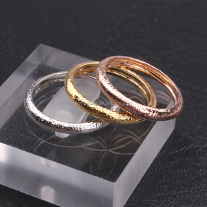 El más nuevo diseño oro rosa sistema del anillo de pila helado 3 colores anillo apilable - Product Image 1