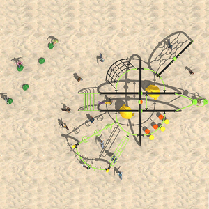 Hot Bán Trẻ Em Ngoài Trời Rope Course Kids Leo Cấu Trúc - Product Image 3