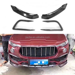 Cuerpo de fibra de carbono Kit para <span class=keywords><strong>Maserati</strong></span> Levante <span class=keywords><strong>4</strong></span> puerta 2016-2019 labio delantero divisores de ventilación Trim cubre labio trasero medio Spoiler - Product Image 2