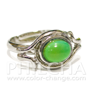 Anillos de Aleación Modernos con Piedras que Cambian de Color, Diseño Especial Ajustable para Mujeres y Niñas - Product Image 5