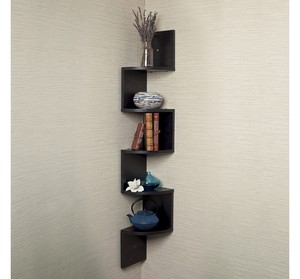 Estante <span class=keywords><strong>de</strong></span> Pared Decorativo Flotante <span class=keywords><strong>de</strong></span> <span class=keywords><strong>Madera</strong></span> <span class=keywords><strong>de</strong></span> 5 Niveles para Esquinas - Product Image 2