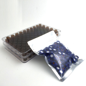 Laboratuvar cam flakon mühür 8-425 vida polipropilen kapatma kapağı PTFE silikon kauçuk 8mm ön yarık <span class=keywords><strong>Septum</strong></span> - Product Image 6