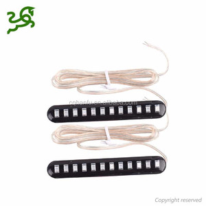 Feux de Stop arrière d'eau flottants pour motos, 1 paire, 12 feux de clignotants à <span class=keywords><strong>LED</strong></span>, bande 3528SMD, <span class=keywords><strong>plaque</strong></span> d'<span class=keywords><strong>immatriculation</strong></span>, clignotant, signalisation - Product Image 2