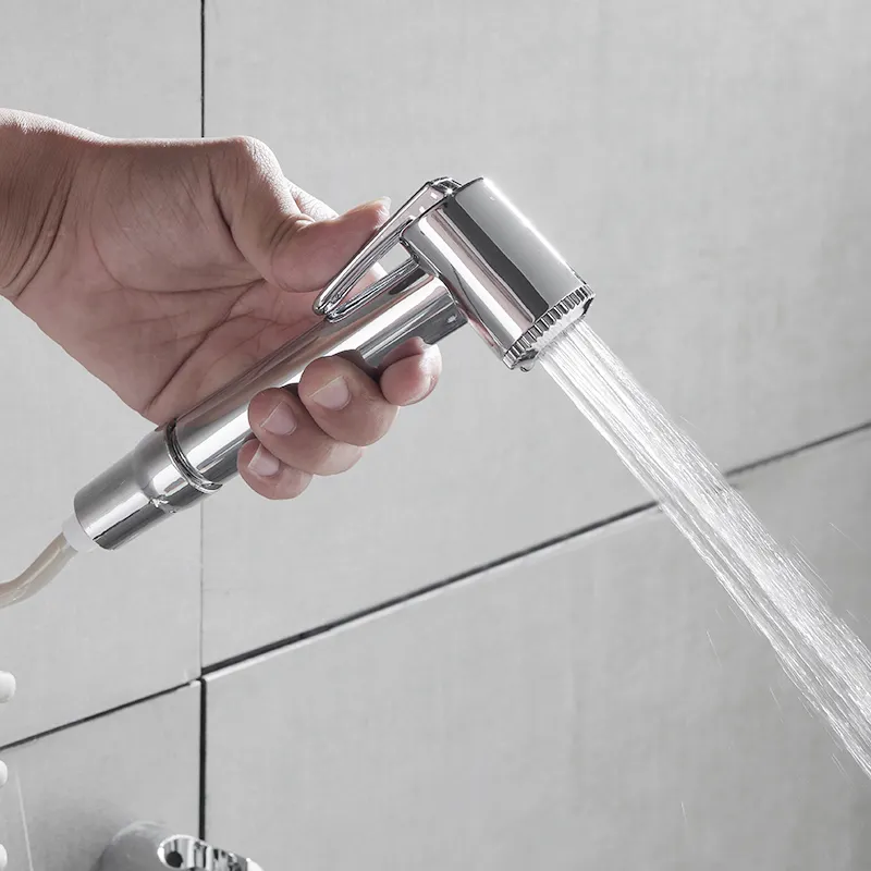 Shower Handheld Bidet Set Stainless Steel Toilet Shattaf Bidet Sprayer Diaper Bidet spray gun