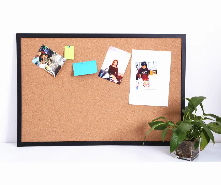 Amazon Hot Sells High Quality Wood Framed Decorative Cork Bulletin Board