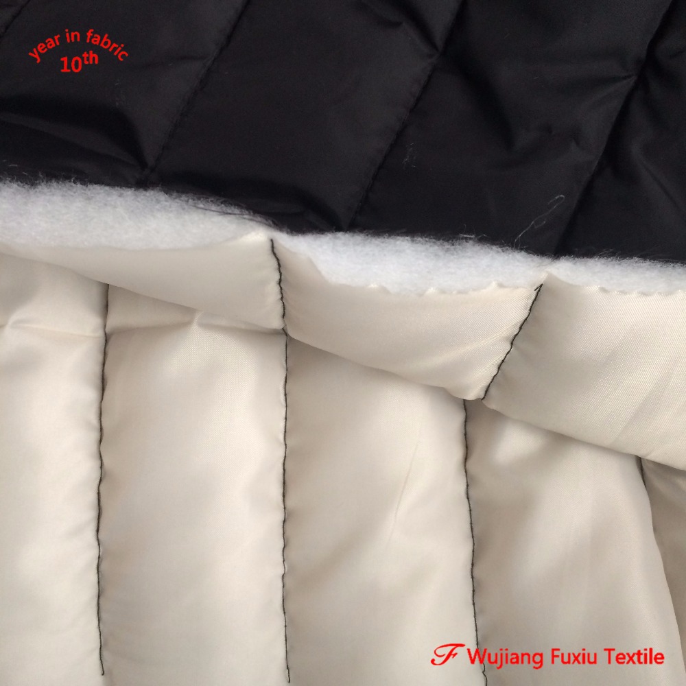 Двухсторонняя стеганая ткань 190T полиэстер, водонепроницаемая ткань wujiang alibaba