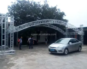 Armazón de techo de arco de aluminio, diseño para cubrir escenario