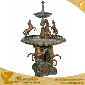 Gran tamaño jardín latón caballo fuente para la decoración del jardín (GBF-A001) - Product Image 1