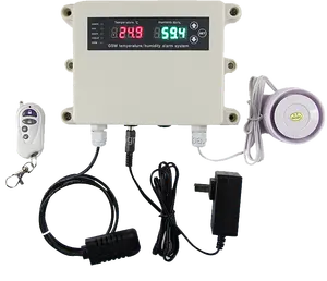 Relógios de segurança do comércio do fornecedor gsm umidade e relógios de temperatura com entrega rápida, umidade e controlador de temperatura