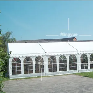 Venta caliente 6 m x 12 m personalizada claro span aluminio marco blanco carpa tienda de almacén para el acontecimiento de la boda