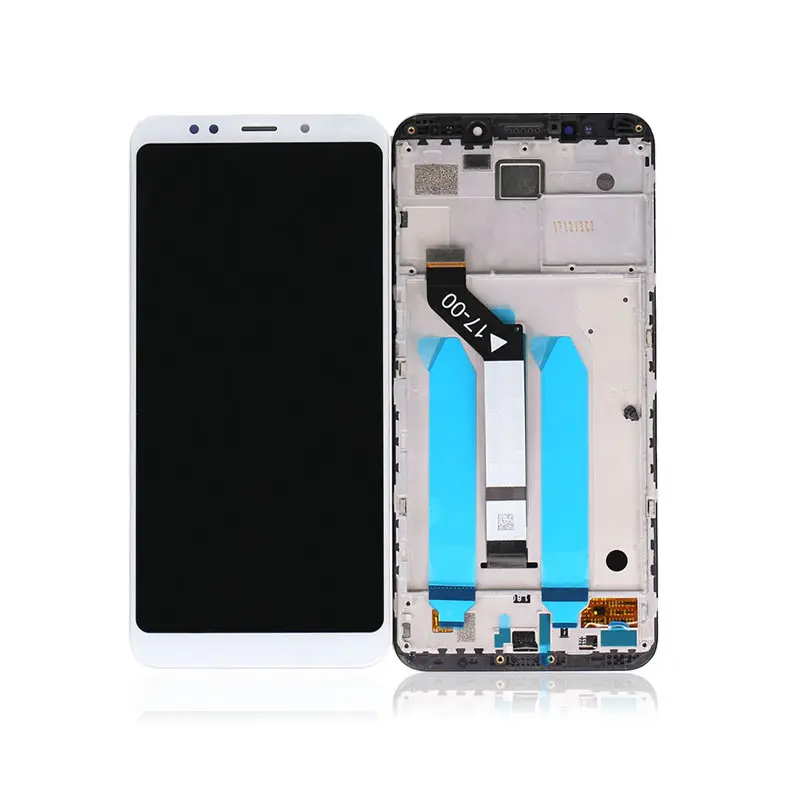 Đen Trắng Cho Xiaomi Cho Redmi 5 Cộng Với <span class=keywords><strong>LCD</strong></span> Hiển Thị Màn Hình Cảm Ứng Digitizer Lắp Ráp Với Khung
