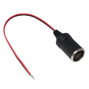 12v Battery stripped or Terminal to Female Cigar Jack Cable Car Lighter Socket adapter extension
