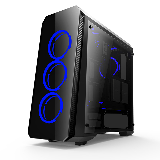 High Quality Gaming Computer Case with RGB Fans & Tempered Glass