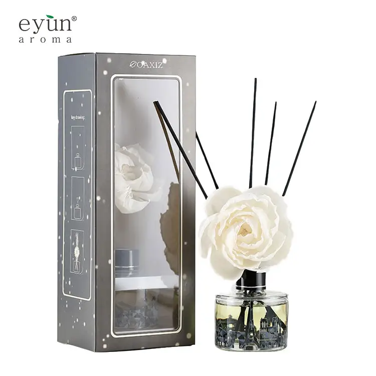 100ミリリットルRoom Spray Luxury Decorative Glass Bottle Sola Flower Reed Diffuser