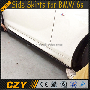 V Estilo de Fibra de Carbono 6 <span class=keywords><strong>Series</strong></span> Faldones Laterales para BMW F06 F12 F13 2014 - Product Image 1
