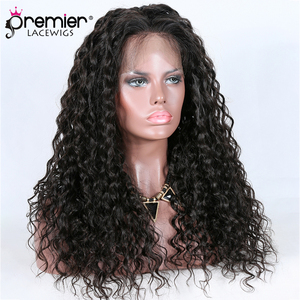 Perruque Lace Frontal Wig 360 brésiliennes, perruques cheveux naturels, vierges, alignées, cuticules, boucles naturelles, 12A, pour femmes noires - Product Image 4