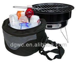 La parrilla de barbacoa con un bolso más fresco, carbón de <span class=keywords><strong>leña</strong></span> barbacoa conjunto, bbq - Product Image 2